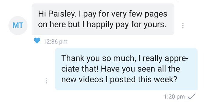 I love my subs 🖤 https://t.co/NWmqq66LDz