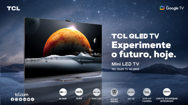 azaghal's tweet photo. Procurando uma nova TV? A @tcl_oficialbr sempre traz uma linha de produtos premium para você ter a melhor experiência que a #TCLBRASIL pode trazer! Dá uma olhada na #TCL825 com tecnologia inovadora #MINILED e garanta a sua! https://t.co/w0h80GxXEK #INSPIREGREATNESS #publicidade https://t.co/t2ds4n0mKB