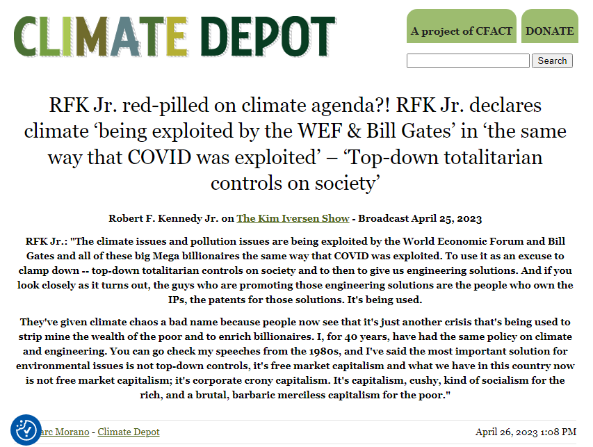 denisrancourt's tweet photo. This is good.
Thank you @RobertKennedyJr for always having an eager open mind!
Reported by @ClimateDepot :
https://t.co/MIu3CxcFnQ https://t.co/XJGHAF9CVu