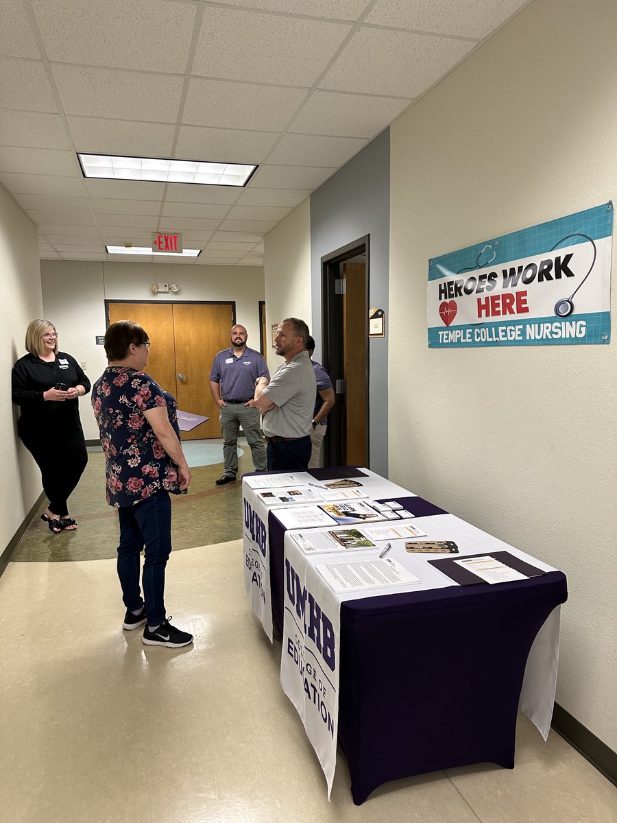 HammondsCraig's tweet photo. Great day sharing information on the UMHB Doctor of Education program with Temple College Nursing faculty! ⁦@TC_Nursing⁩ ⁦@UMHB_COE⁩ https://t.co/tO4pk1SqYN