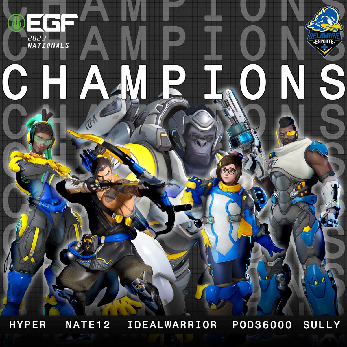 bluehenesports's tweet photo. Get to know our National Championship rosters! https://t.co/xcl404HtGx