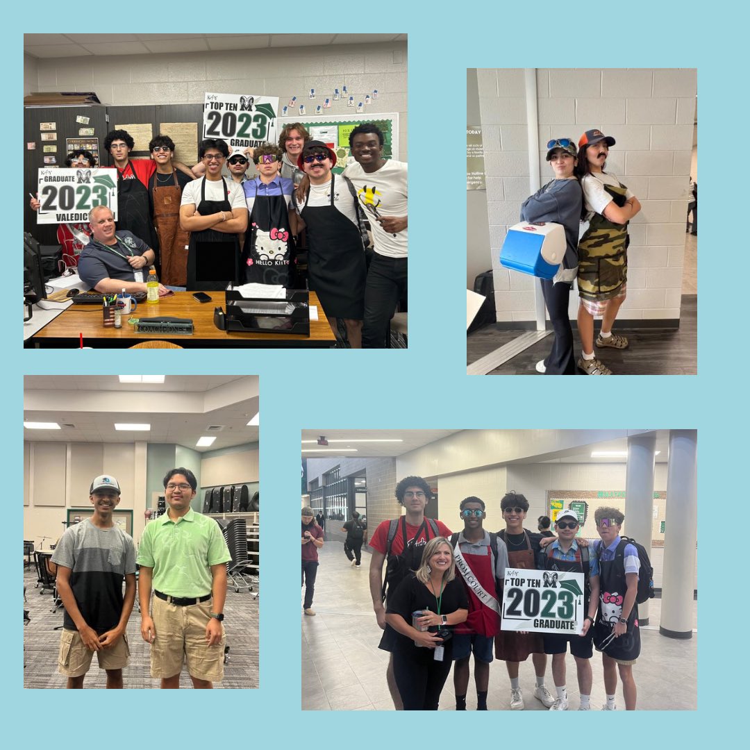 mchsco23's tweet photo. prom spirit day #2: bbq dads vs soccer moms !! 💚🖤🍖⚽️ https://t.co/WsCcH9UEz9