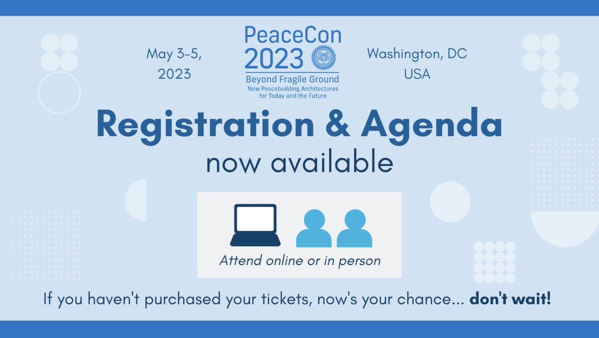 Join us and other members of the #ConflictObservatory at #PeaceCon2023 on May 3 at 2:15pm ET for a session focusing on the challenges and opportunities of documenting war crimes and other atrocities in #Ukraine.  
#OpenSourceData #GeospatialTools
