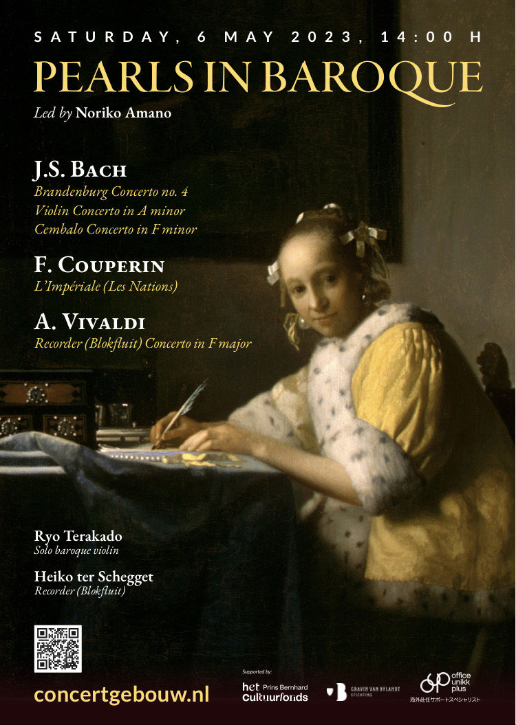Pearls in Baroque on 6 May in Concertgebouw Amsterdam.