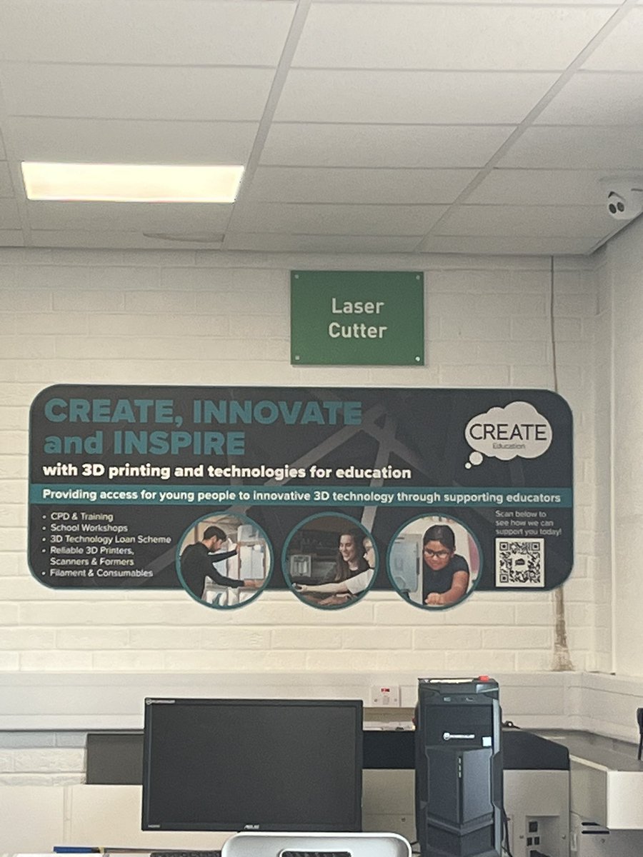 New <a href="/CREATE_EDU_PROJ/">CREATE Education</a> sign gone up today in the Fab Lab Warrington. <a href="/BCA_STEM/">BCA STEM Centre</a>