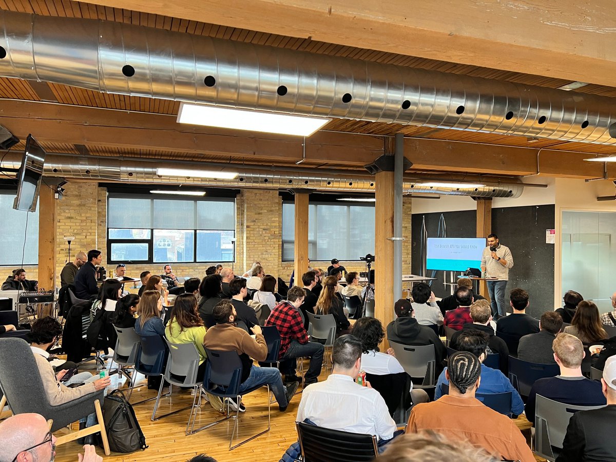 ArctiqTeam's tweet photo. Thanks to everyone who came out to the APIs &amp; IPAs: Spring Edition event we hosted in our office yesterday! 
Shoutout to @DevCycleHQ  and @rangleio for organizing such a great meetup, and to the speakers who shared their insights. https://t.co/Uf2OaUWIfC