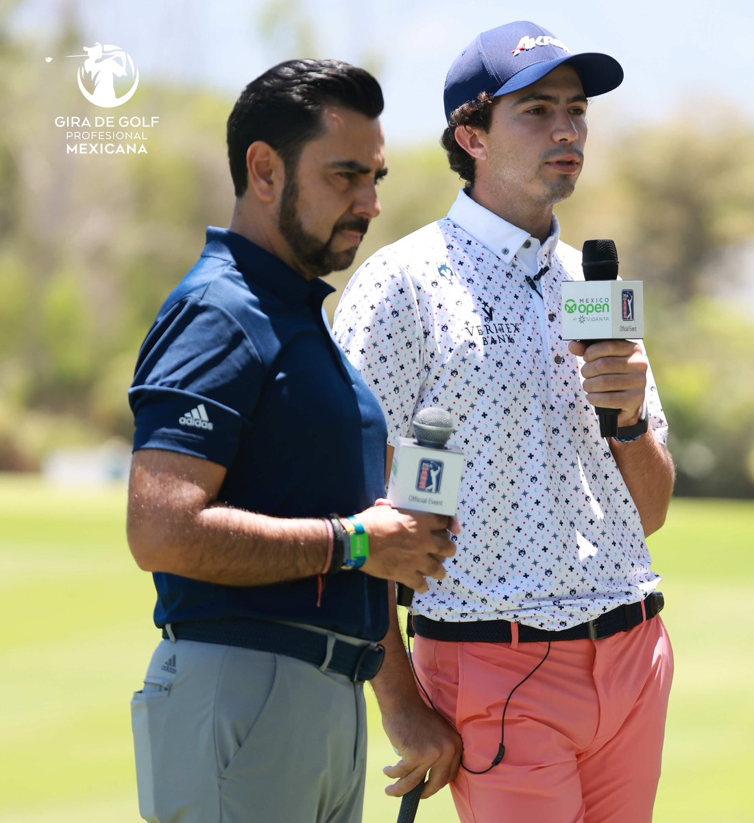 giragolfmx's tweet photo. El día de ayer, Sebastián Vázquez y Álvaro Ortiz integrantes de nuestra Gira dieron una clínica a los niños de @firstteemexico en el First Tee Day del #Mexicoopenatvidanta
Fotos: @imagenshop1
#Giragolfmx #Golfmexico #Foremx #Golflatam https://t.co/vHKs94rZC5