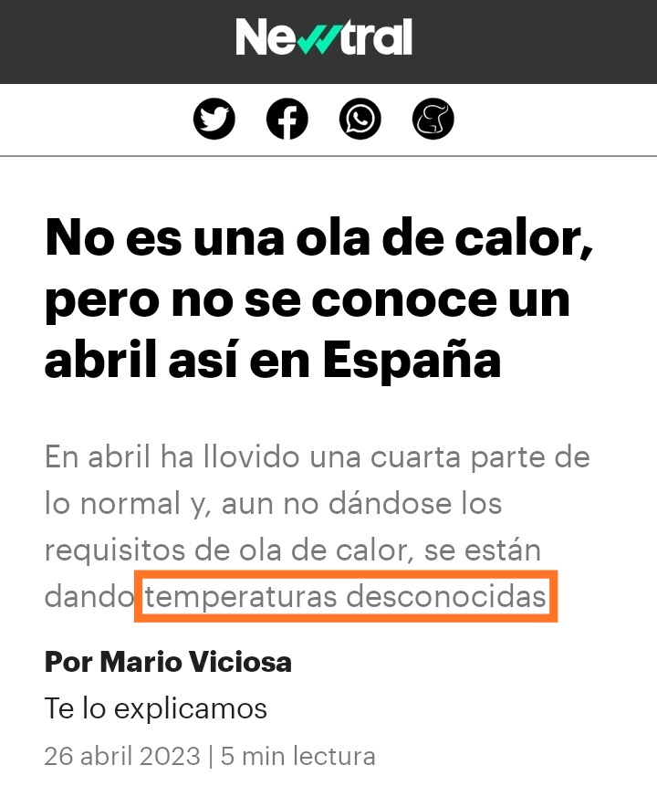 Agenda2030_'s tweet photo. Abril 2023: Temperaturas desconocidas
Abril 2011: 37,4° https://t.co/7HHI0vzJk6