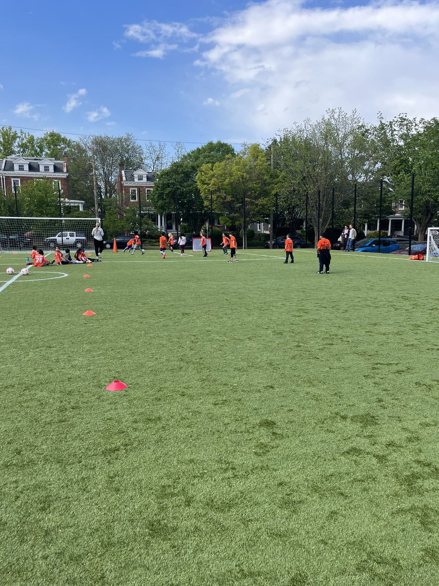 mehallb's tweet photo. Fun to join the @Powellelem @DCSCORES junior game today! https://t.co/NKh3D31NDa