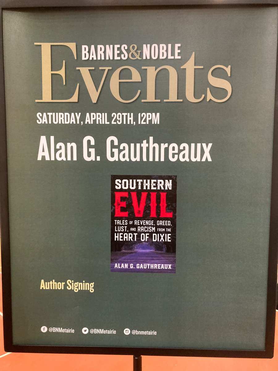 Join us this Saturday, April 29th from Noon to 2PM as we welcome Alan Gauthreaux as he signs his books!✍️📚🎉