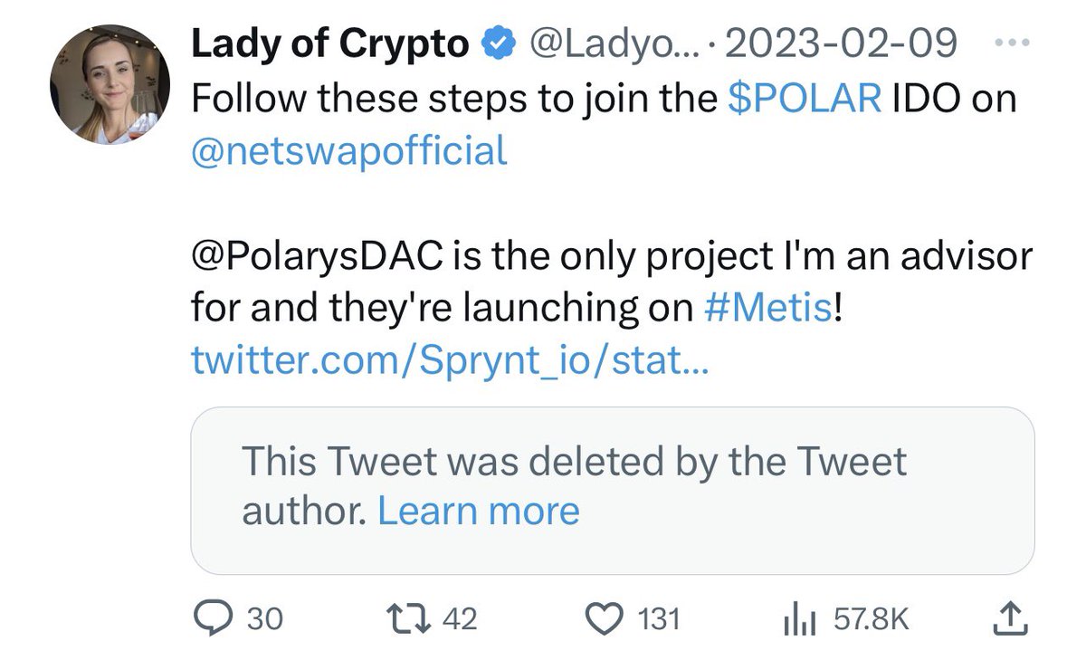CryptoInWest's tweet photo. @LadyofCrypto1 @COTInetwork ❌❌first explain to your followers what happens the your scam tokens that u have shilled and then go for another ❌❌ #scamartist #cryptoscammer #explosed https://t.co/DnOQT4C4Lg