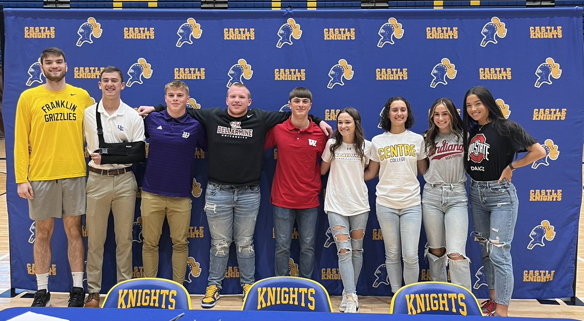Congratulations to our 9 student athletes who signed their LOI today.