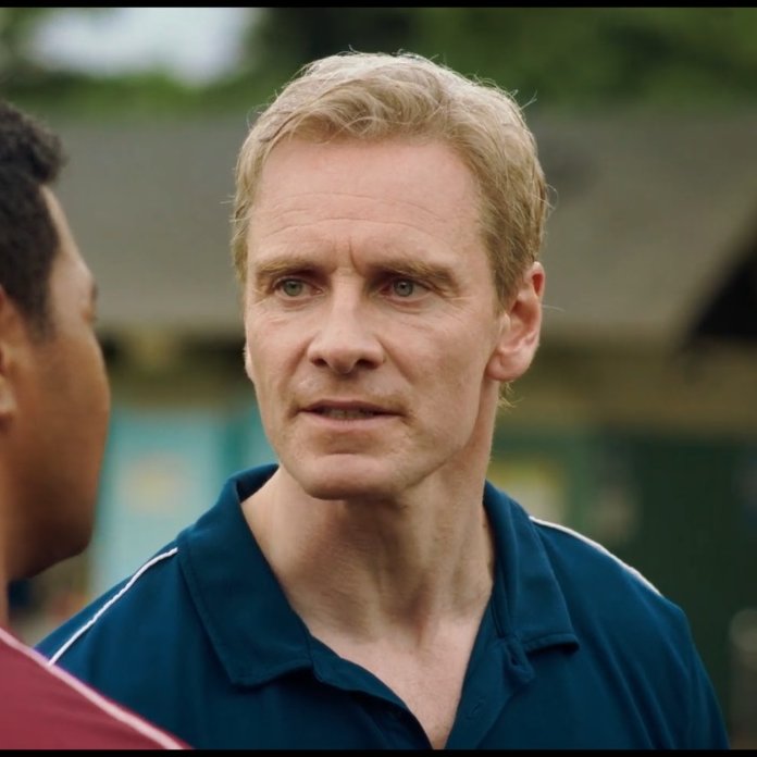 Michael fassbender without beard in the new Next Goal Wins trailer, he looks amazing...Can't wait to see this! #NextGoalWins