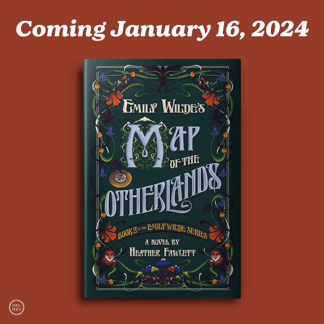 DelReyBooks's tweet photo. BEHOLD! The utterly charming and enchanting cover of the second book in Heather Fawcett's beloved Emily Wilde series: EMILY WILDE'S MAP OF THE OTHERLANDS! 🍄 Preorder your copy here: https://t.co/YM1b5Logtz

Cover designer: Rachel Kuech
Illustration by: Vera Drmanovski https://t.co/lhUmU1aEuu