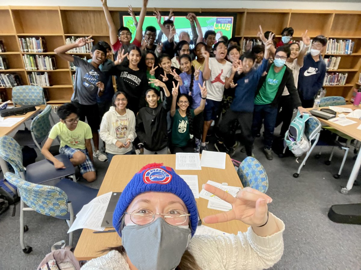 wcmsmathclub's tweet photo. Today was our final meeting for 2022-2023. It has been such a WONDERFUL year for the @westcaryimps Math Club! I am honored to have led such a passionate and energetic group of students excited about Math! They truly IMPressed me every meeting with their talents. #Mathletes 💚🤍🖤 https://t.co/wiiEph2qUp