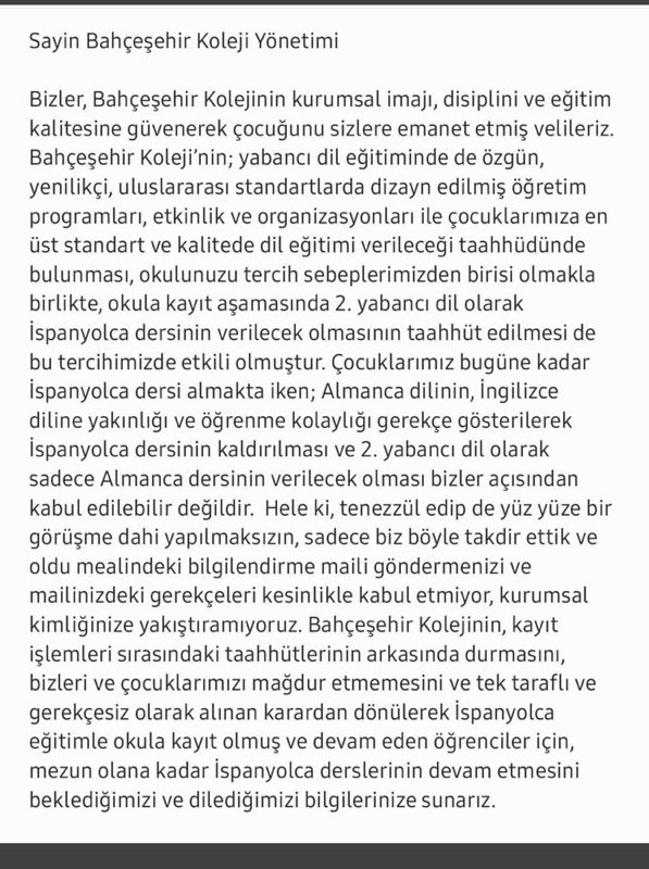 esrayilhan75's tweet photo. #bahçeşehirdeispanyolcaeğitimdevametsin İSPANYOLCA DERSİ KALDIRILMASIN ÇOCUKLARIMIZIN EMEKLERİ BOŞA GİTMESİN @SONDAKI36442990 @SONDAKI26037082 @vatansondakika https://t.co/GCMjyd0snN