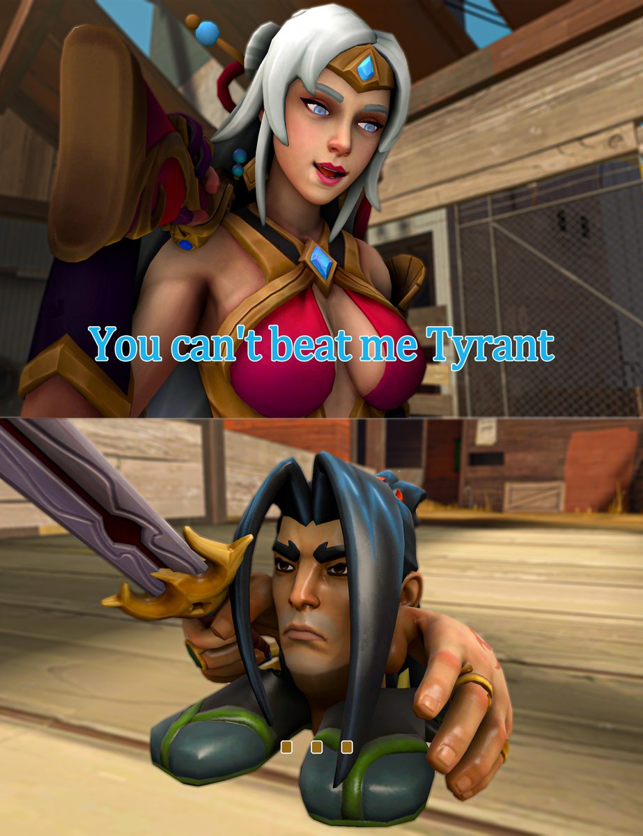 elaginlol's tweet photo. Mocking

#PaladinsArt #paladinsfanart #SFM #Lian #Zhin https://t.co/viu0iaF8sL