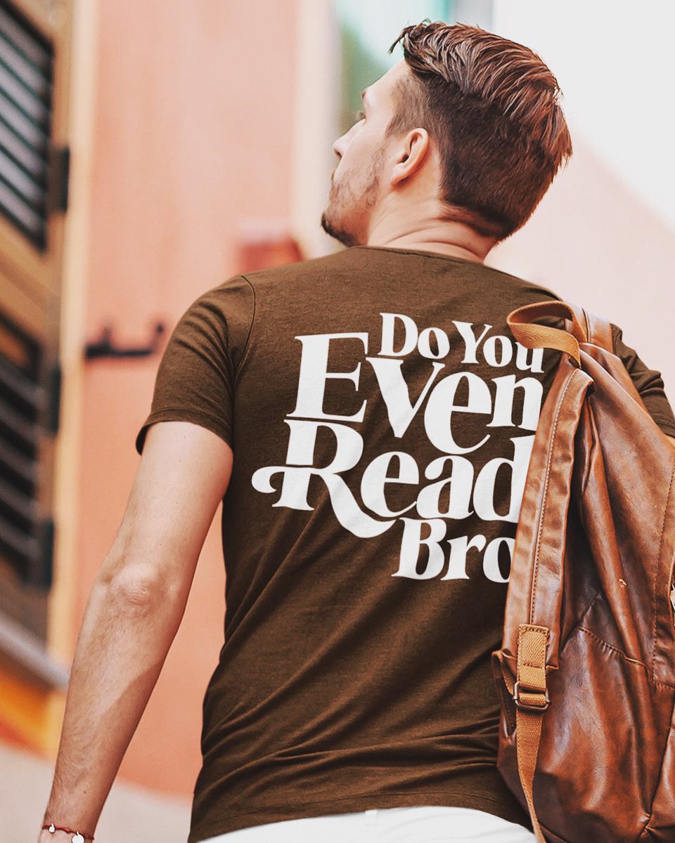 DoctorTeesGFX's tweet photo. Check out our latest tee, the perfect addition to any book lover's wardrobe! Our "Do you even read Bro?" tee is not only stylish but also sends a message to the world that reading is cool. Don't be caught without this awesome shirt. Order yours today! #doyouevenreadbro https://t.co/N4UqTfavIg
