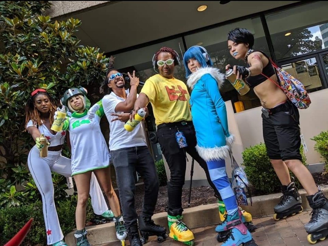Aaimz's tweet photo. Oh hey, that was a pleasant surprise at the end🤣
I was gum💚 
The doc was sooooo gooooood. Go watch if you are a big fan of Jet Set Radio Future https://t.co/Dgg60TXnwG