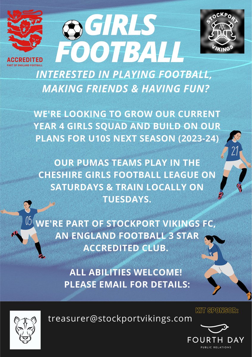Stockport Vikings FC Girls Football tweet media