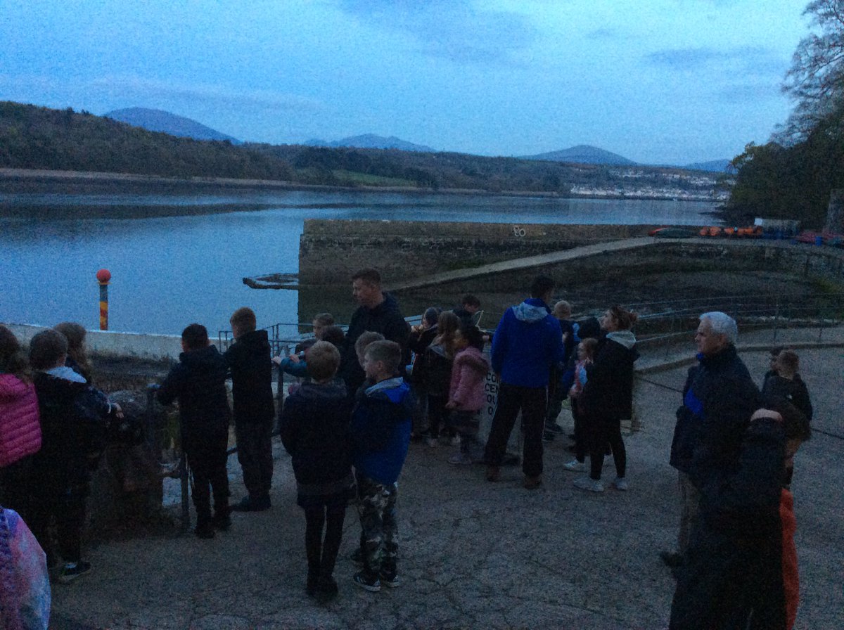 ElworthCE's tweet photo. Night time walk before bonfire. We even spotted a seal! https://t.co/O6yZV4xEYn