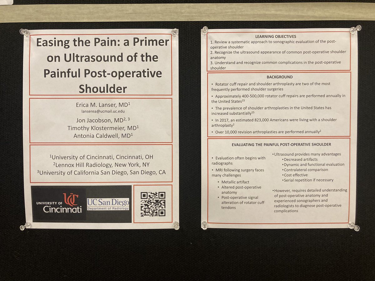 UCRadRes's tweet photo. Check out the wonderful poster by @ELanserMSKRad on the post operative shoulder #AUR23 @AURtweet https://t.co/BQdjdQ29hn