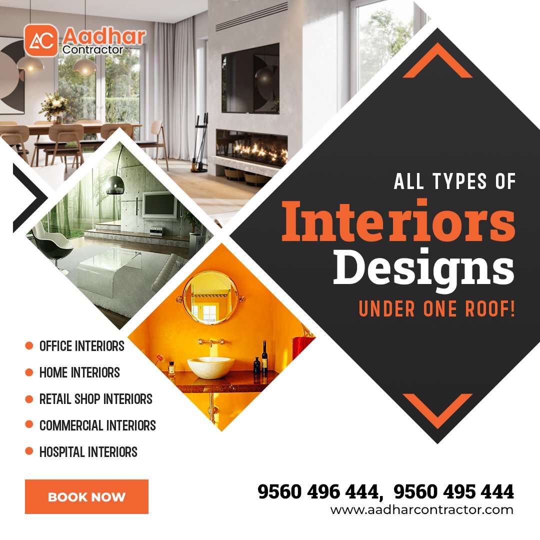 Under one roof, all interior design types.
The greatest dynamic interior service in Delhi NCR can be found at Aadhar Contractor, a one-stop shop for creating a magically personalized interior.
.
.
#homeservices #corporateservices #electrician #plumber #homeappliances