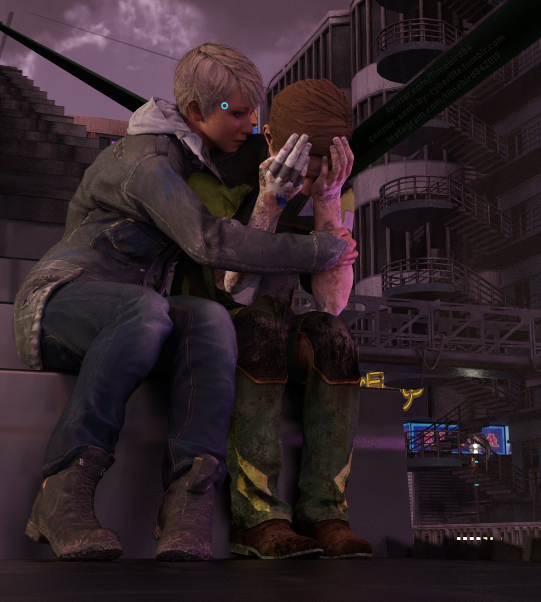 Timebird84's tweet photo. 3D model ports by Metoria on Twitter and Guhzcoituz on Renderhub #detroitbecomehuman #dbh #dbhkara #dbhralph #daz3dstudio https://t.co/wQMx8yeukm