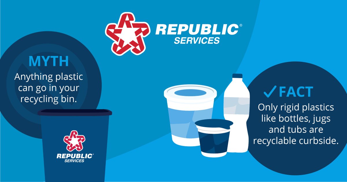 By understanding which plastics can and can’t go in your recycling cart, you can support the circular economy and help create a more sustainable world now and for future generations. Learn more about recycling basics at RepublicServices.com. #SustainabilityinAction