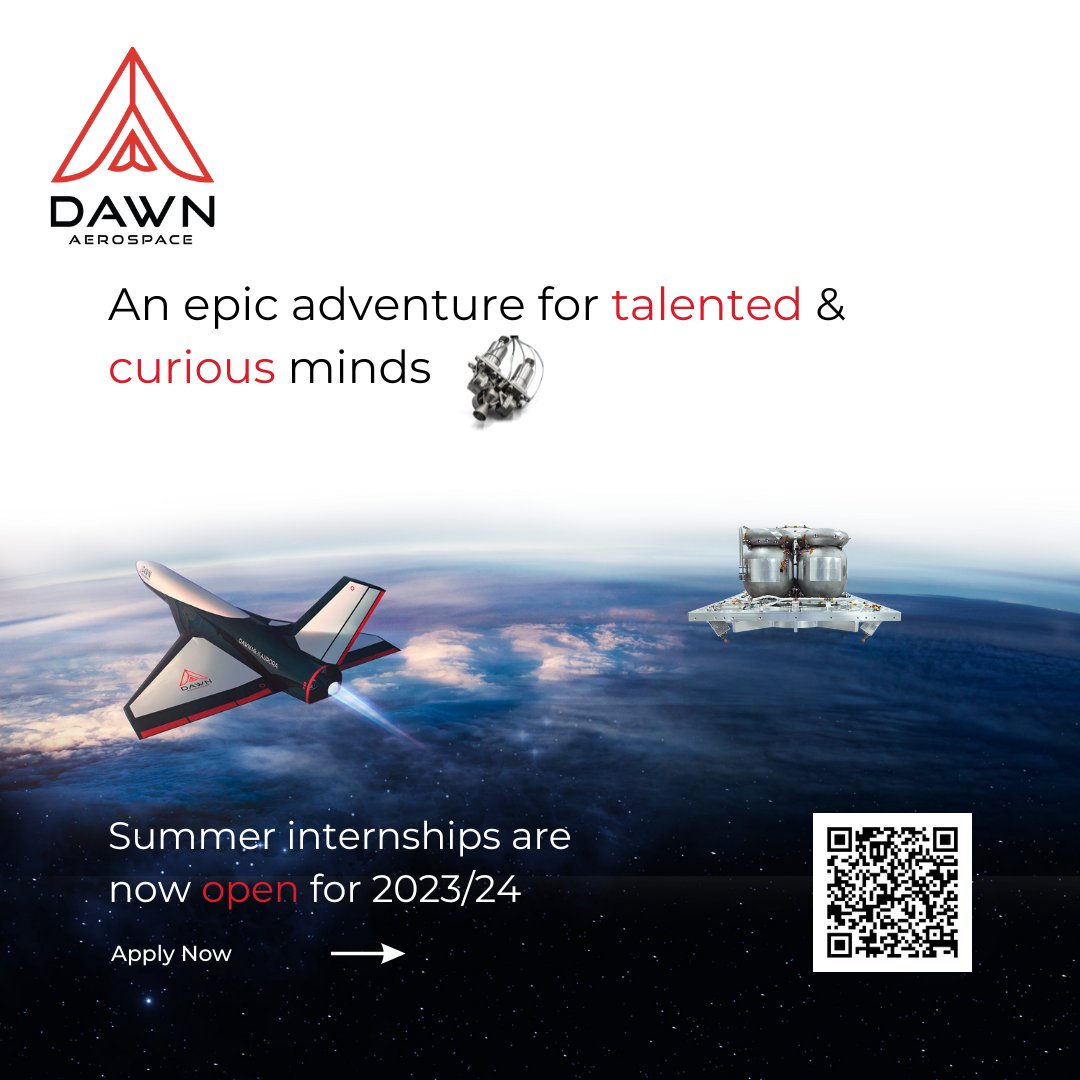 New Zealand summer internship applications are now open!
We’re looking for those who have put their minds to something and achieved what few others have. If you or someone you know fits the bill, click here.
dawnaerospace.com/nz-summer-inte…