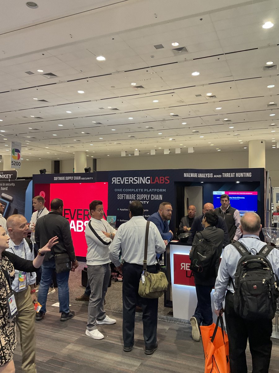 forgepointcap's tweet photo. Visit @ReversingLabs at #RSAC2023 Expo booth 5428 to chat about software supply chain security - then stay for a theater event!

#forgepointfamily #RSAC #rsa2023 https://t.co/ezqTVHBkSJ