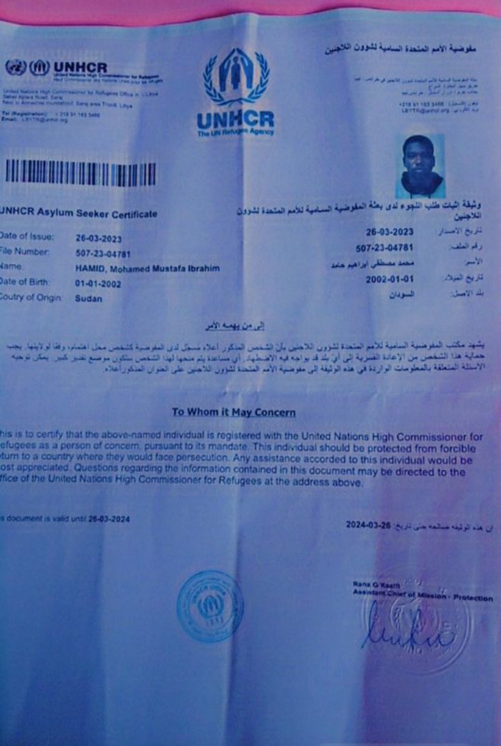 <a href="/UNSMILibya/">UNSMIL</a> <a href="/ggagnonn/">Georgette Gagnon</a> <a href="/Bathily_UNSMIL/">SRSG Abdoulaye Bathily</a> <a href="/ggagnonn/">Georgette Gagnon</a> 
Good afternoon pls mam i need ur help iam in Libya surman my health bad 😔 this my failure