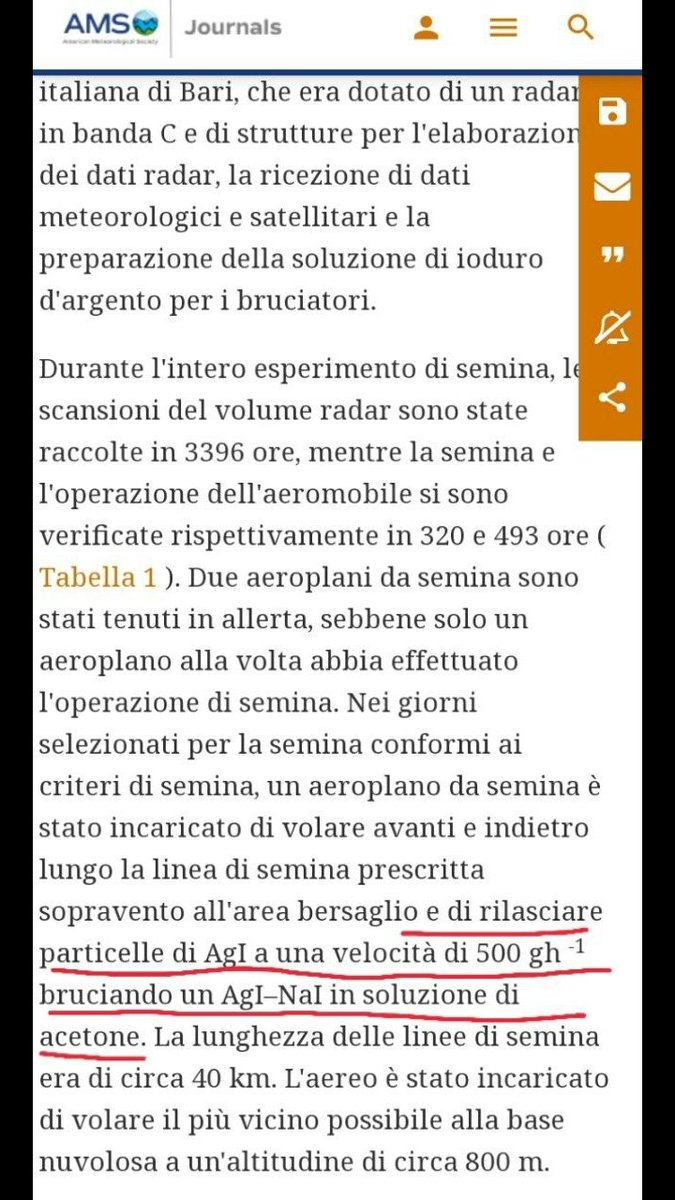 AhiMaria1's tweet photo. @GIORGIOMALAVOL1 ➡️ Per concludere
Gli aereoplani da "semina" autorizzati dalla Regione Puglia con vari progetti sperimentali a far data dal 1987, dalle conseguenze ignote per la salute pubblica, hanno rilasciato Ioduro d'argento (AgI) altamente tossico se accumulato nel tempo. https://t.co/EDT9dVzVJU