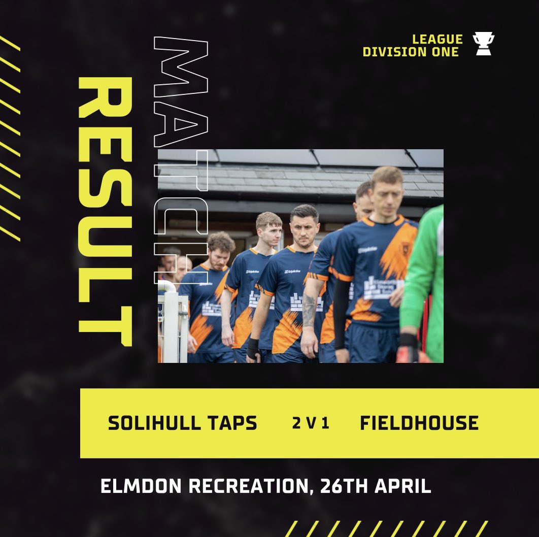 SolihullTapsFC's tweet photo. 🏐League Division One🏐

The Taps 2-1 Fieldhouse

⚽️ Stuart (🎯JonA)
⚽️ Dean

🏆Nathan🏆

Hard fought win for the Taps against a Fieldhouse team who defended brilliantly.

🍻🍺#UpTheTaps 🍺🍻

@Oak_Coro_League @BirminghamFA https://t.co/ffJU6w3IR5
