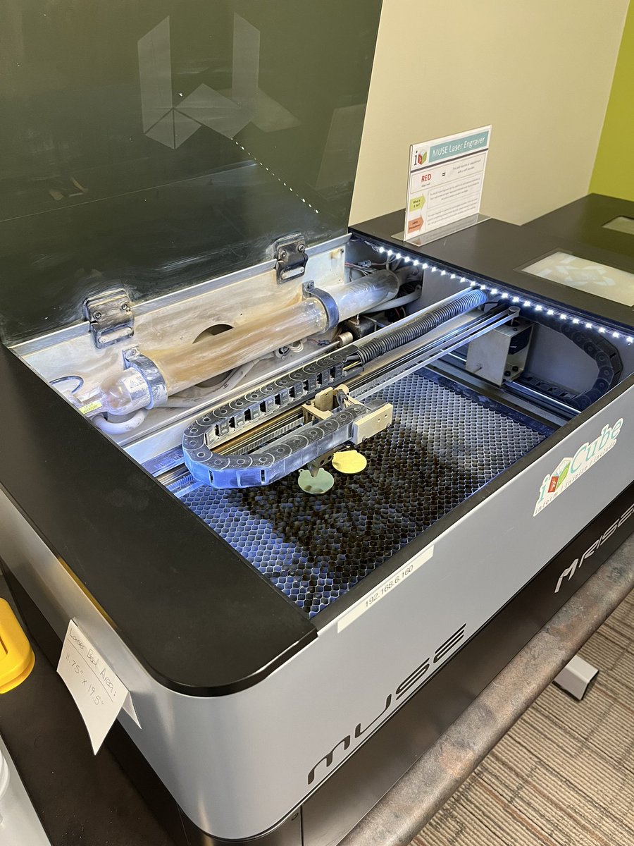 Our KLAA All Conference student athletes received their medals yesterday. Thank you to the <a href="/TheNewNPL/">Novi Public Library</a> for getting their names and the year on the back using this laser engraver! <a href="/Novi_Hockey/">Novi Varsity Hockey</a>