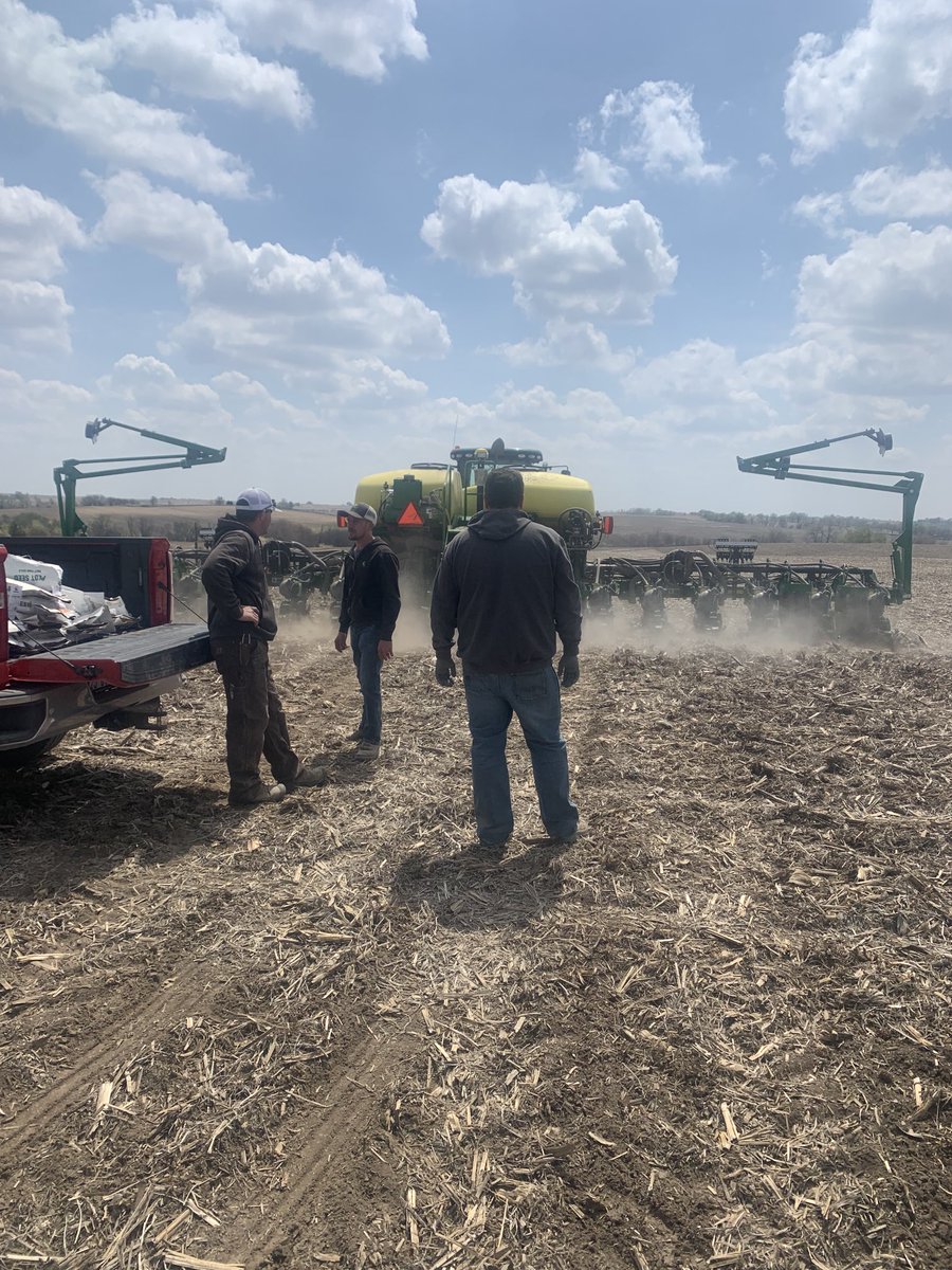 Knocked the first dryland ⁦<a href="/ChannelSeed/">Channel Seed</a>⁩ corn plot out today in Butler County, NE. Excited to evaluate some new horses, but going to have to rain to make grain…#plant23 #Plotseason #Letsroll