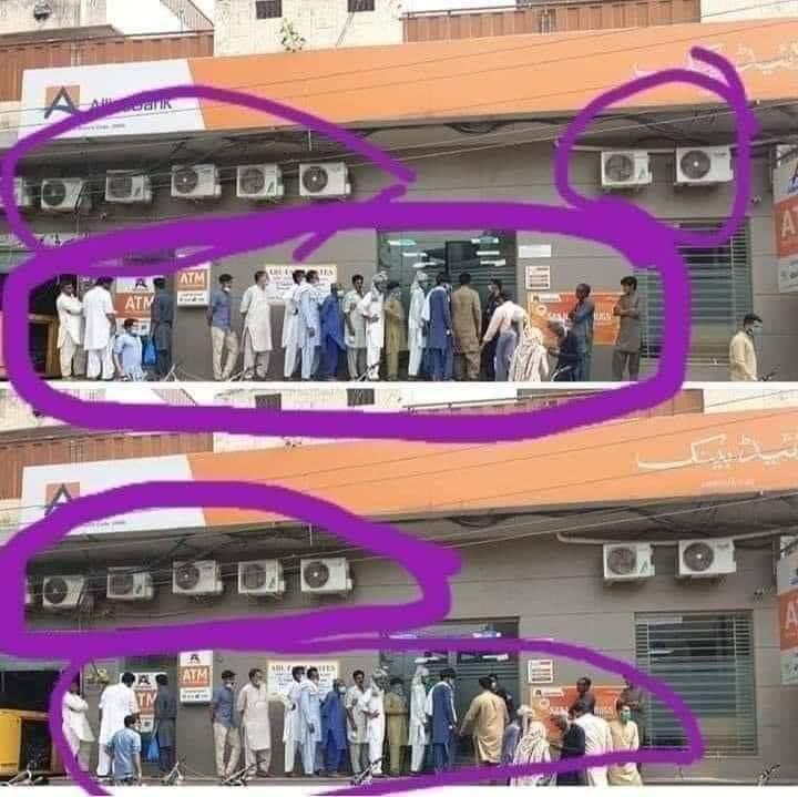 AzmatKhanTDP's tweet photo. دنیا کے کسی بھی ملک میں چلے جائیں   بنک میں سٹاف کیلئے چھوٹے چھوٹے کیبن بنے ہوں گے اور باقی پورے ہال میں کسٹمر ز کیلئے وی آئی پی قسم کی نشستیں  بنی ہو گی کافی مشینیں اور ٹھنڈے گرم پانی کے ڈسپنسرز لگے ہوں گے کام کے اوقات میں آپ اگر کام والے کپڑوں میں جائیں گے تو عملہ پہلے آپ کو ترجیع دے گا آپ اپنا لین دین منٹوں میں سرانجام دے کر فارغ ہوں جائیں گے 
ایک ہمارا ملک پاکستان ہے جہاں ہمارے ہی پیسوں پر چلنے والے بنکوں کا عملہ کسٹمرز کو سارا سارا دن  نہ صرف دھوپ میں لائنوں میں کھڑا رکھتا ہے بلکہ خود اے سی کمروں میں بیٹھ کر خوش گپیاں کر رہے ہوتے ہیں اور   کام ایسا کر رہے ہوتے جیسے یہ ان کی ڈیوٹی نہیں بلکہ عوام پر  احسان  عظیم کر رہے ہیں  
پاکستانی  بنکوں کے سروس چارجز دوسروں  ملکوں کے مقابلے میں ڈبل ہوتے ہیں لیکن کسٹمرز کیلئے کوئی سہولت نہیں
@ABLpk کی ایک برانچ کی تصویر ہے 
لیکن یہ صرف انکی نہیں سب بینکوں کی کہانی ہے جب تک ہم بھیڑ بکریوں کی طرح رہیں گے یہ ہمیں اسی طرح ہانکتے رہیں گے تو کل سے بینک کے باہر لائن میں مت کھڑے ہوں 
اپنے حق کے لیے آواز اٹھائیں کیونکہ یہ سٹیٹ بینک کی زمہ داری ہے عوام کو سہولت دے  @StateBank_Pak 
@UBLDigital @BankAlfalahPAK @HBLPak 
اور کچھ نہیں کر سکتے تو انلائن آواز اٹھانے والوں کی مدد ہی کر دیں اس کو شئیر تو کر سکتے ہیں