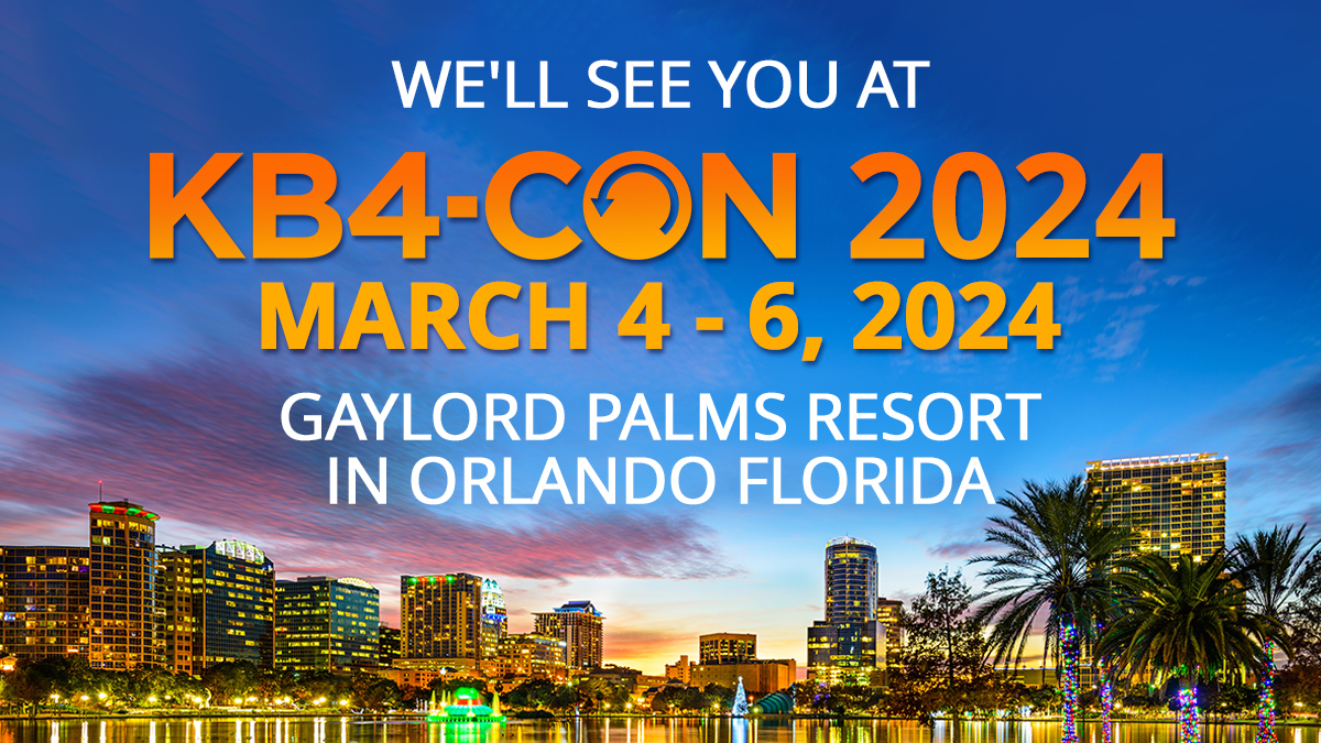KnowBe4 on Twitter "We hope you had an amazing KB4CON23. If you