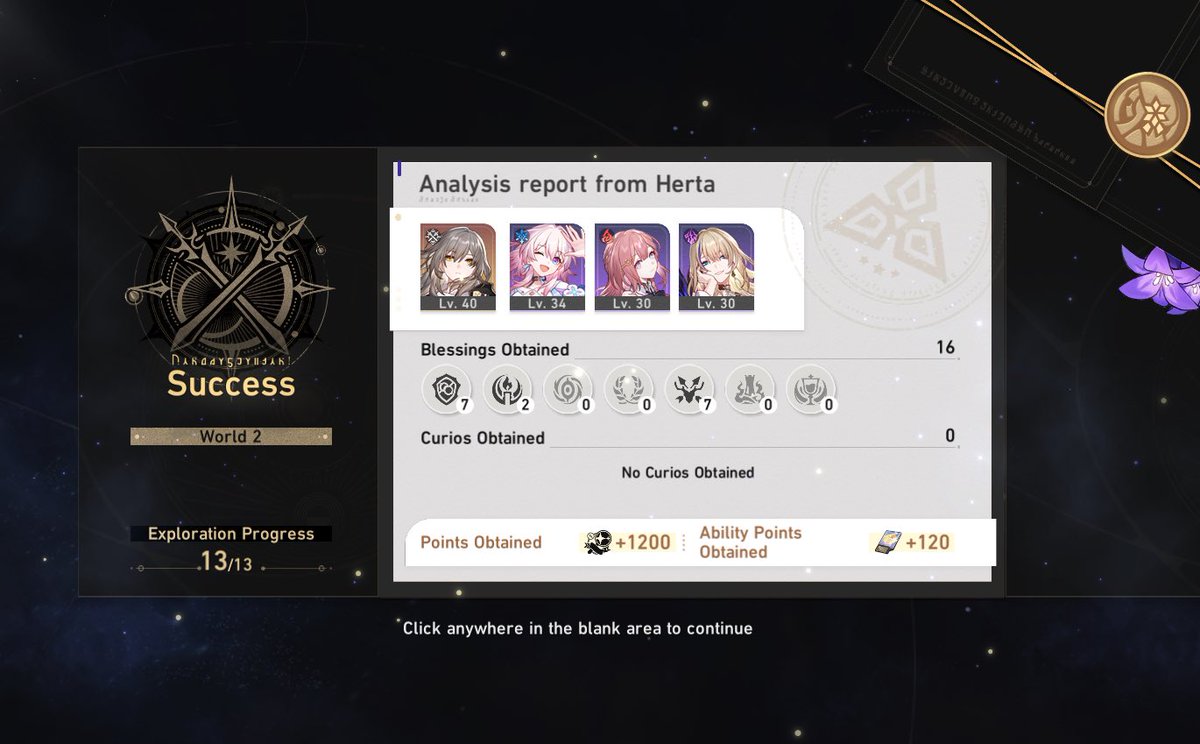 S7_Symphony's tweet photo. my favorite gamemode :) what 5*? MC is the most important 5* (copium cause I got Gepard instead of Bronya so I bench him until I feel like using him) https://t.co/h2FYfVNlga