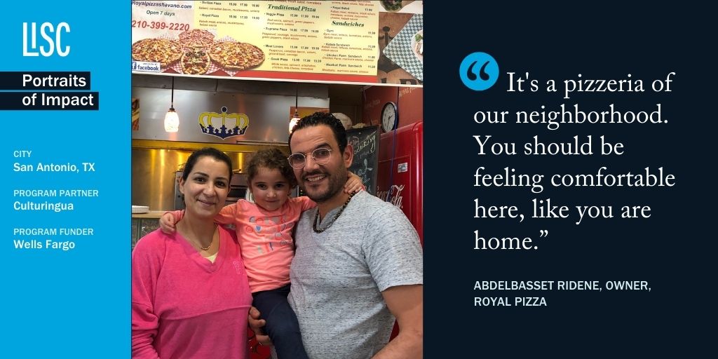 It’s been a long and winding road from Tunisia to San Antonio for restauranteur AbdelBasset Ridene. With help from LISC partner @culturingua , Ridene is growing his business with a $3,500 no-interest loan he got through @Kiva, with matching dollars from LISC and @WellsFargo. 1/2