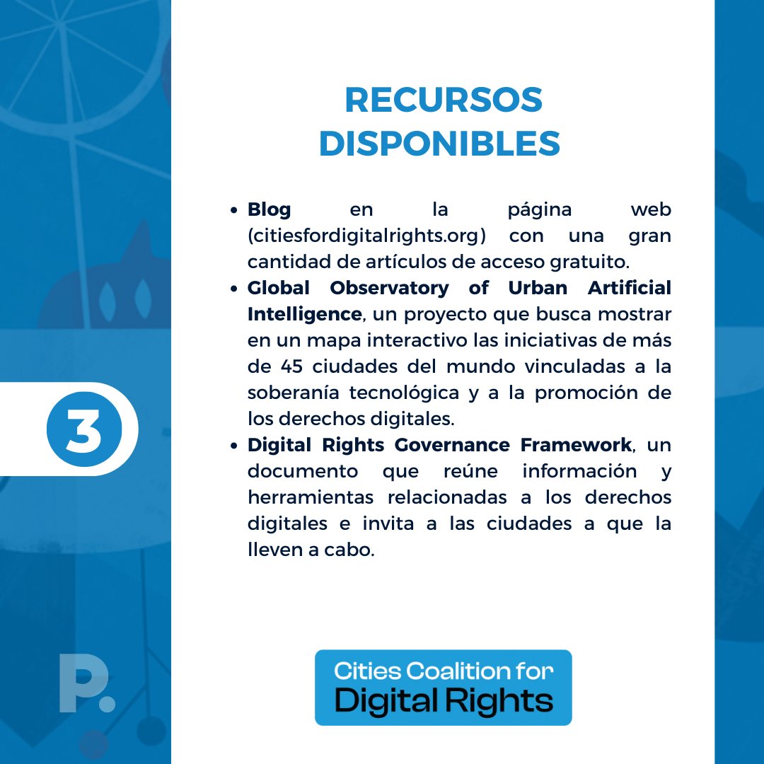 🌎La #CityNetwork de la semana es Cities Coalition for Digital Rights 👉🏽Te invitamos a conocer esta red, descubrir su misión y los beneficios de ser parte @CitiesDRights 🙌🏽