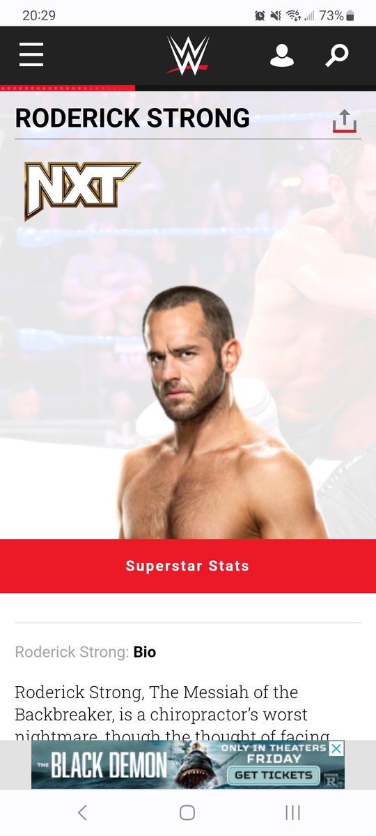 HouBlue713's tweet photo. Embarrassing for @WWENXT to have @roderickstrong still listed on the roster while @TonyKhan announces he's #AllElite. This clearly took @WWE off-guard. #AEWDynamite https://t.co/7Plh1R3ciT