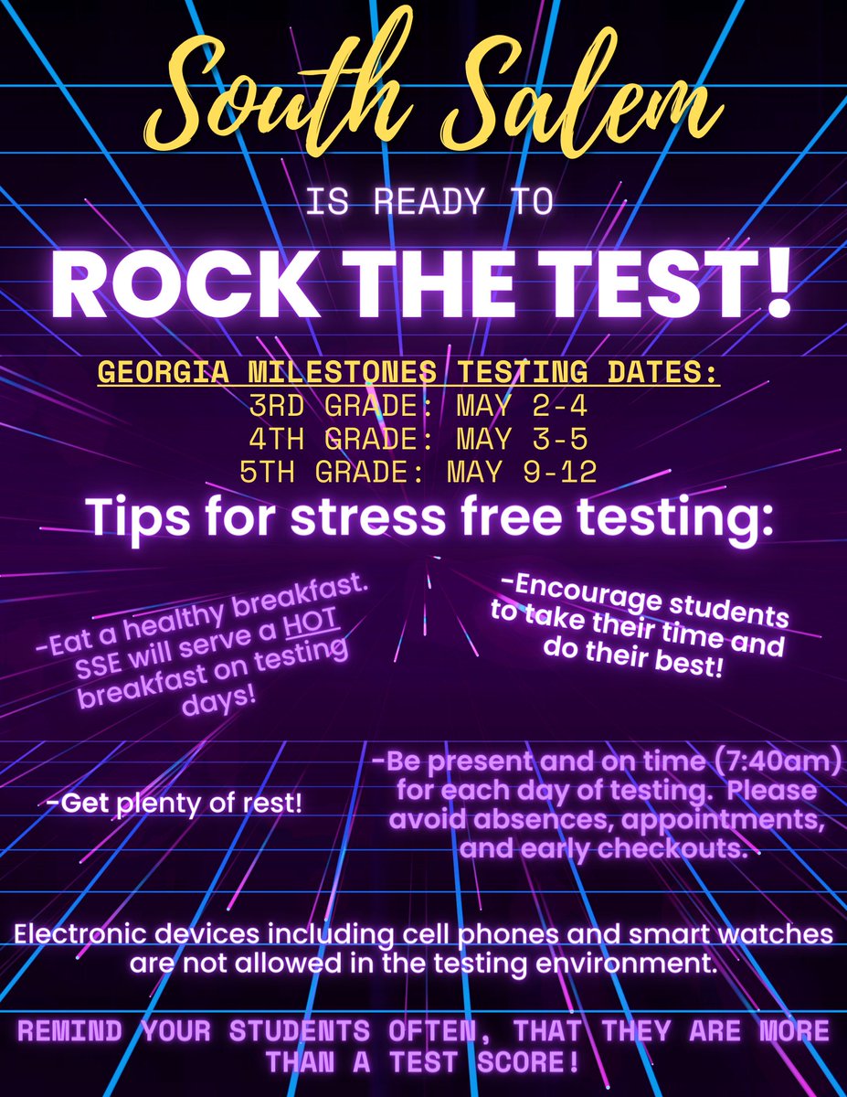 🎸We are READY <a href="/SSE_NEWTON/">SSE_NEWTON</a> to ROCK the Georgia Milestones!🎸 #NCSSBeTheBest <a href="/NewtonCoSchools/">NCSS</a>