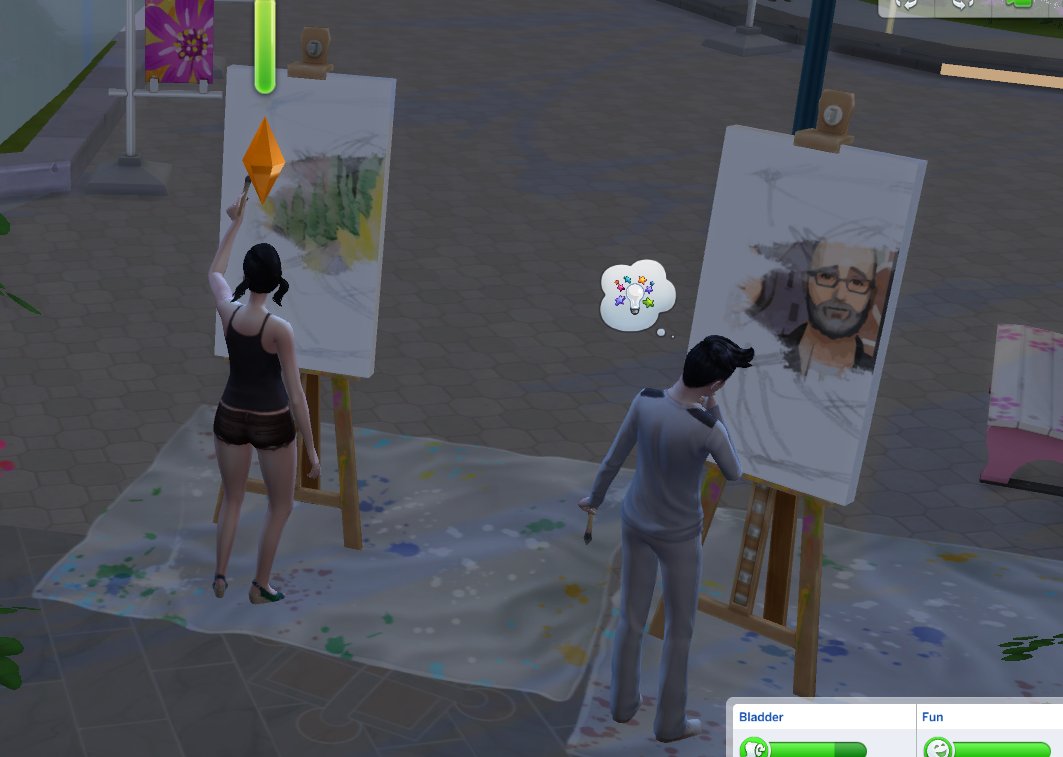 bytezilla's tweet image. Friggin' Jim Pickens is even showing up my my Sims now. Thanks a lot @CallMeKevin1811  @jimpickensbot #Sims4