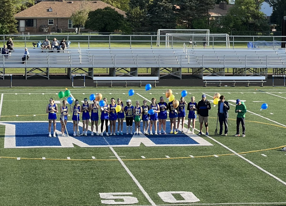 magistra_jenn's tweet photo. Our 7th and 8th grade girls lacrosse team hosted a wonderful tribute to our Elementary School principal, Chris Flanagan, tonight.  Chris was a huge part of the Madeira Lacrosse experience, and we will miss him so much.  #madeirastrong https://t.co/SQI4EZ4k9q