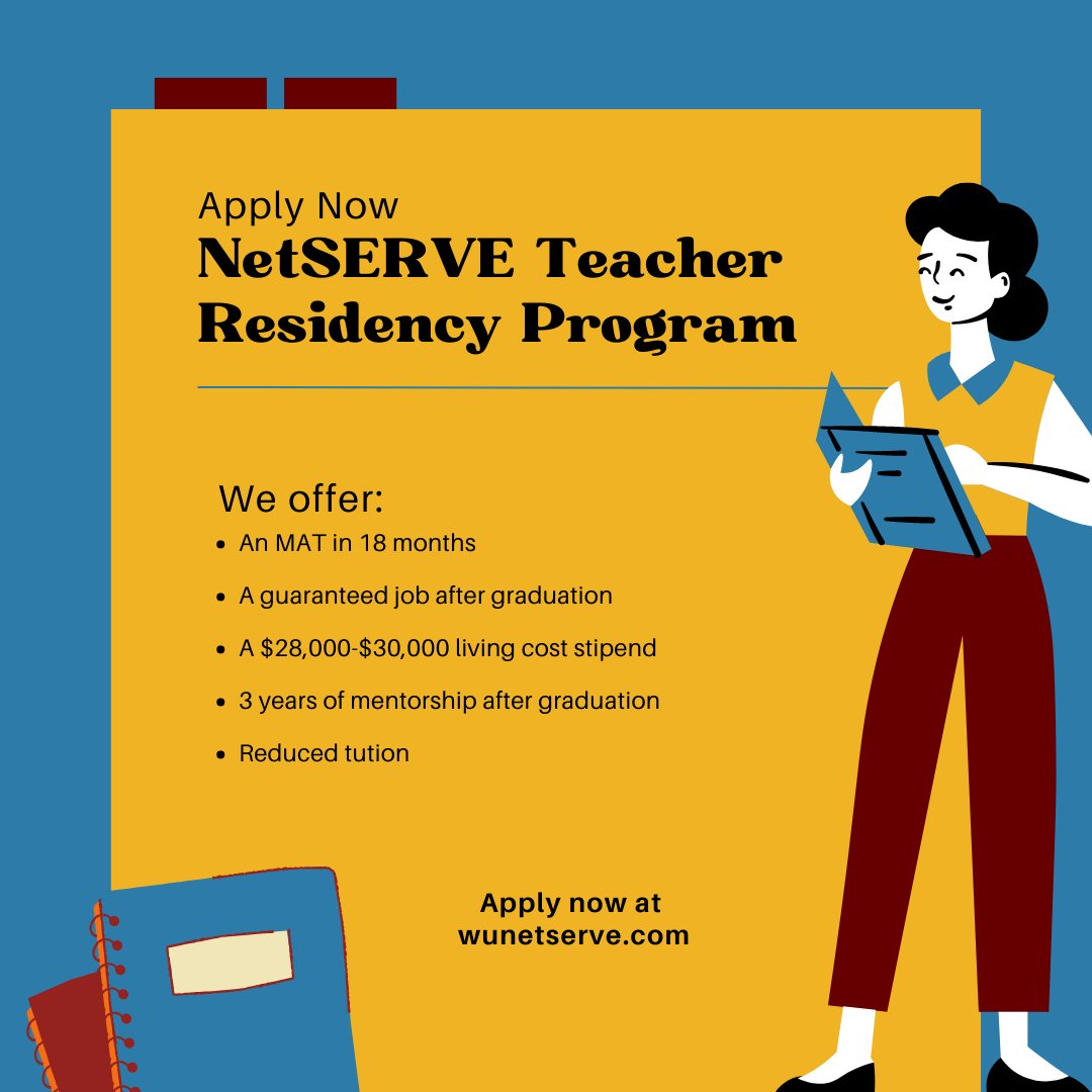 NetSERVE can take you from your bachelor's to a master's in less than two years with a guaranteed job upon completion of the program!
Visit wunetserve.com to learn more and apply!
