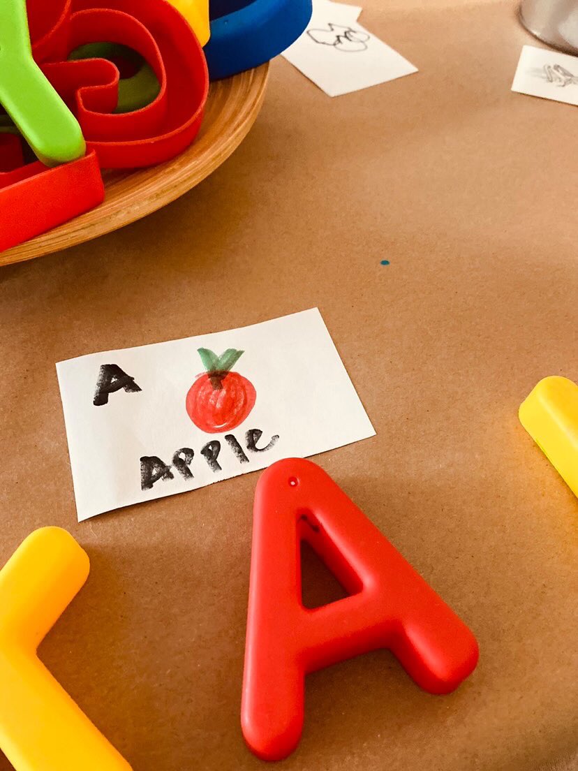 InspirationsinK's tweet photo. Another worksheet free alphabet provocation…the learning possibilities are endless! https://t.co/2qtvWwreEO