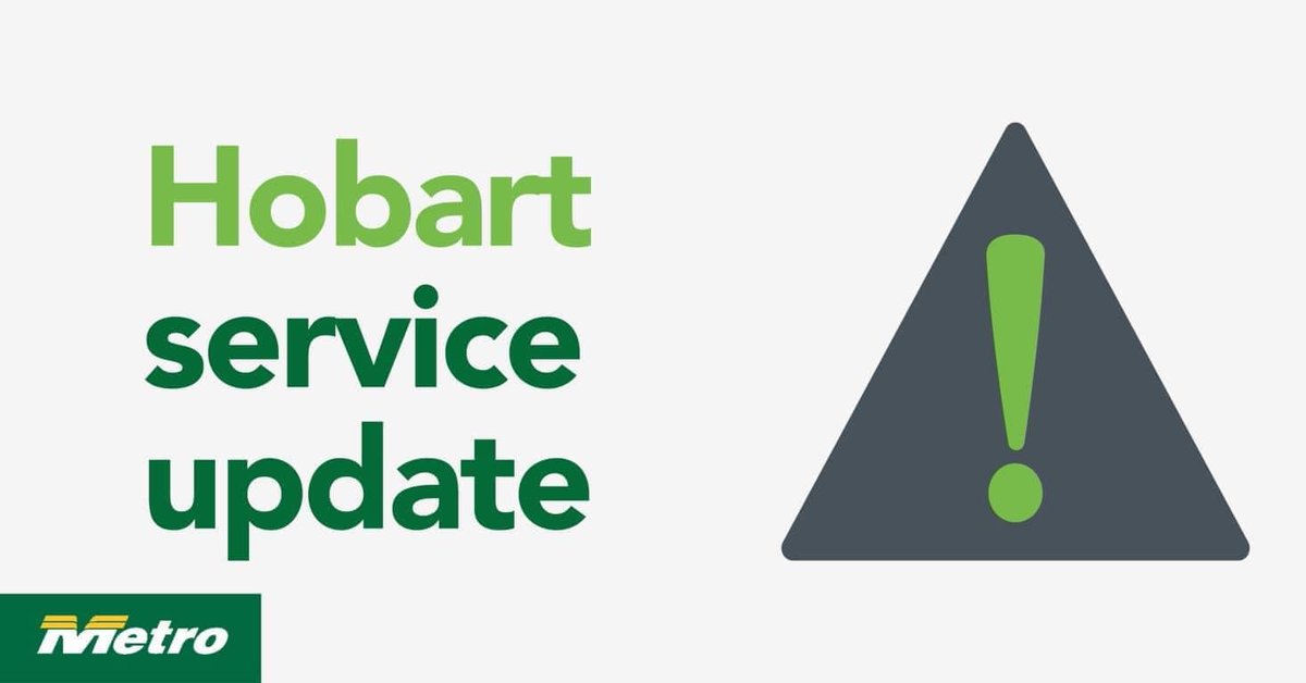 SERVICE UPDATE: Thursday, 18 May 2023: bit.ly/MetroTas Stay up-to-date with the latest Service Updates on our website.