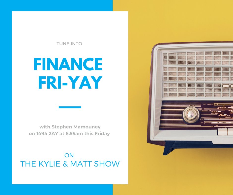FINANCE FRI-YAY: Student Assistance HELP Debts. 
With CPI indexation of student HELP (Higher Education Loan Program) debts expected to hit 7% this year, Stephen Mamouney will be chatting with Kylie & Matt on Radio2AY about all things related to HELP debts tomorrow. Don't miss it!