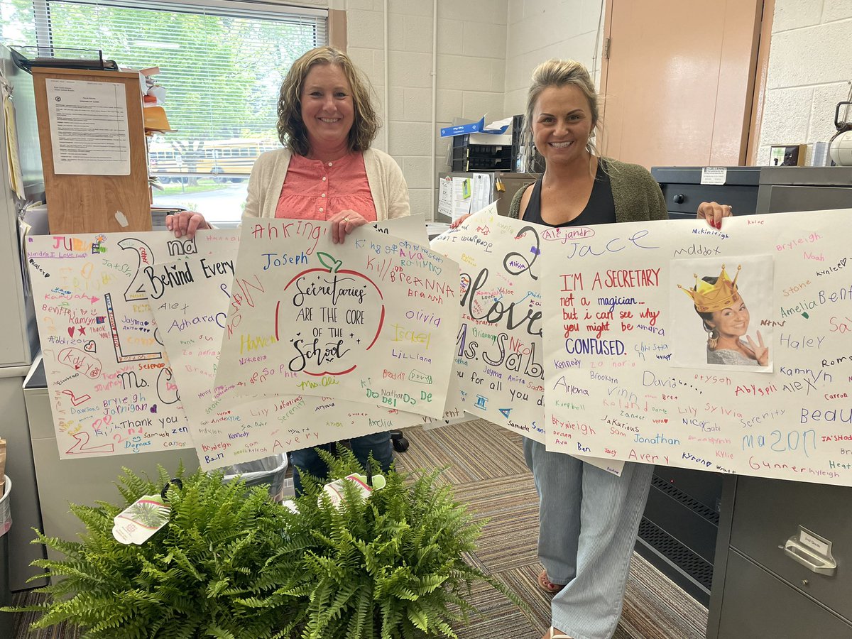 Happy Administrative Professional Day to the two best secretaries in the county, Ms. Sabine and Mrs. Celeste!
